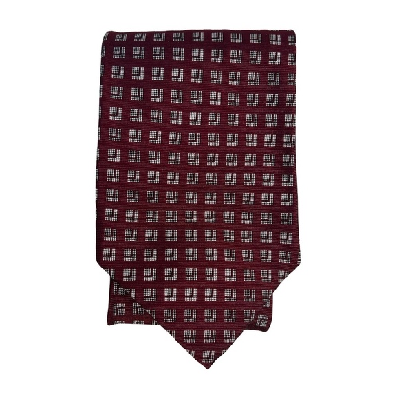 Ralph Lauren Luxury Necktie Tie 100% Silk Hand Made in USA Cubed Pattern NWOT - Picture 5 of 11